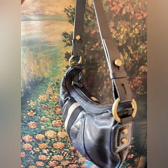 AUTHENTIC BALLY leather signature stripe shoulder bag - Picture 10 of 16